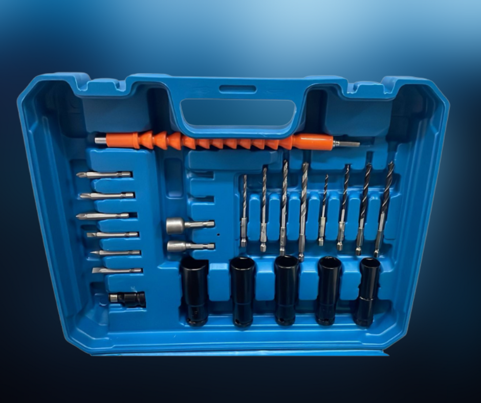 LLAVE DE IMPACTO TASBEL CON ACCESORIOS