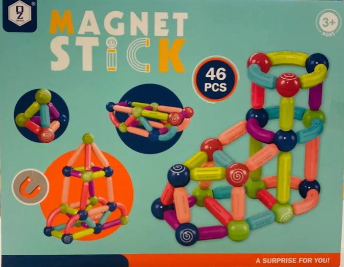 JUEGO DE 46 PCS BLOQUES MAGNETICOS
