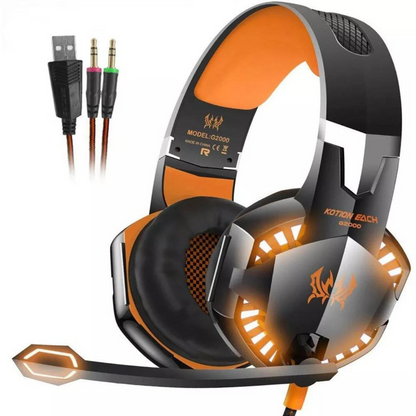 AURICULARES GAMER CON MICRÓFONO G2000