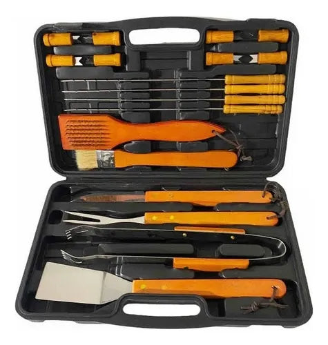 Set Parrilleros Asado Maleta 18 Piezas